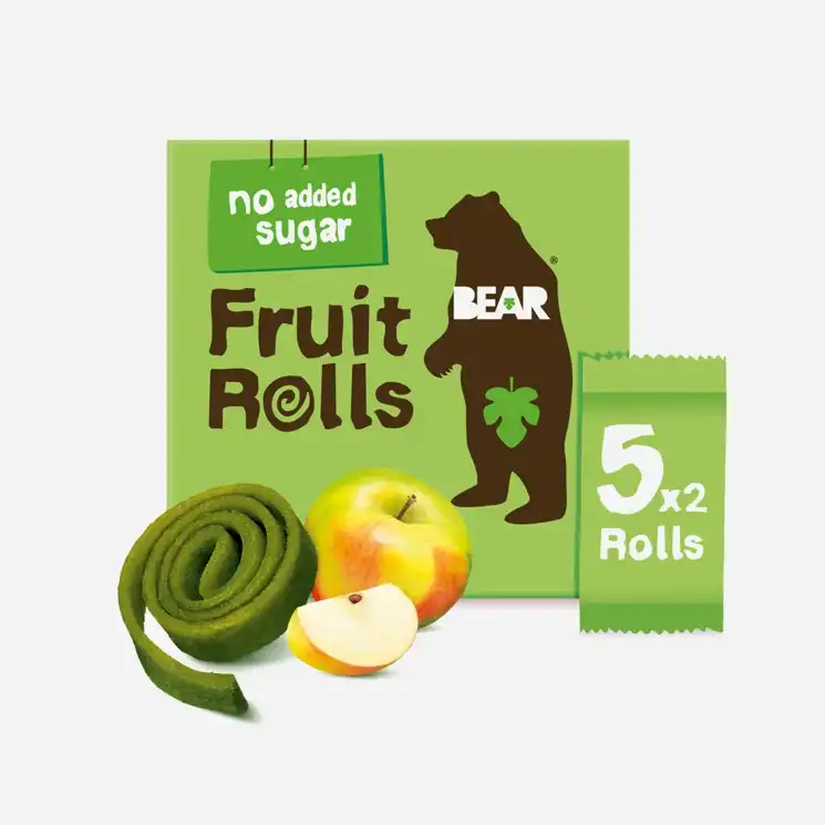 BEAR Fruit Rolls jablko ovocné rolované plátky 5x20 g