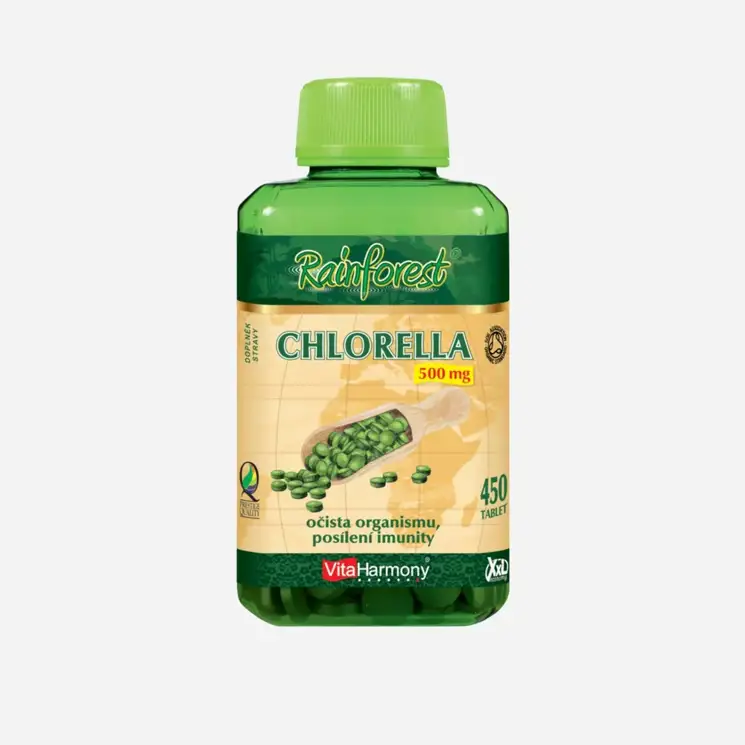 Chlorella 500 mg ORGANIC - XXL economy 450 tabliet