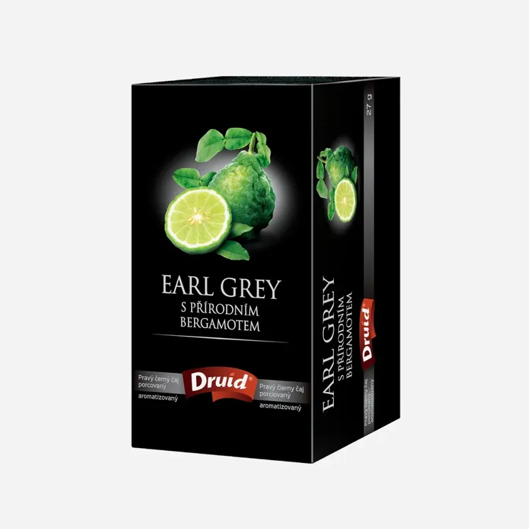 Čierny ochutený čaj Earl Grey s prírodným bergamotom
