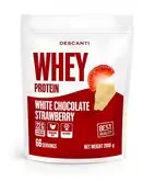 Descanti Whey Protein Jahoda a biela čokoláda 1000 g