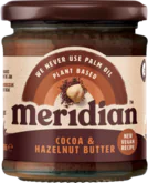 Meridian lieskovoorieškové maslo s kakaom 170 g