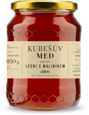 Kubešův med Med kvetový lesný s maliník 480 g