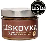 Čokoládovňa Janek Lískovka, 71% lieskovoorieškový krém s kakaom 250 g