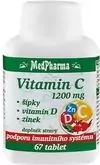 MedPharma Vitamín C 1200 mg - šípky, vitamín D, zinok 67 tabliet