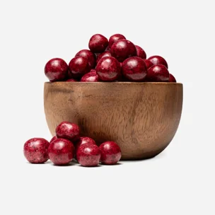 Lyofilizované čierne ríbezle v bielej čokoláde