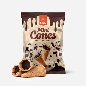 Mini kornútky s horkou čokoládou