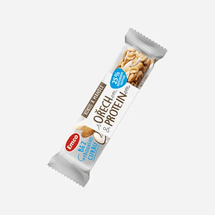 Tyčinka s orechom a proteínom - kokos