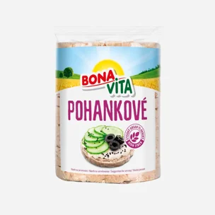 Celozrnné pohánkové chlebíčky s morskou soľou