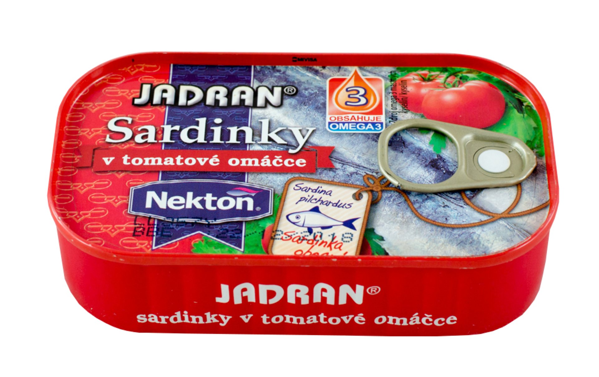 Nekton Jadran Sardinky v paradajkovej omáčke 125 g