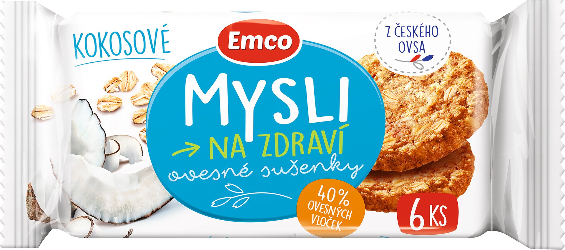 Emco Mysli Ovsené sušienky kokosové 60g