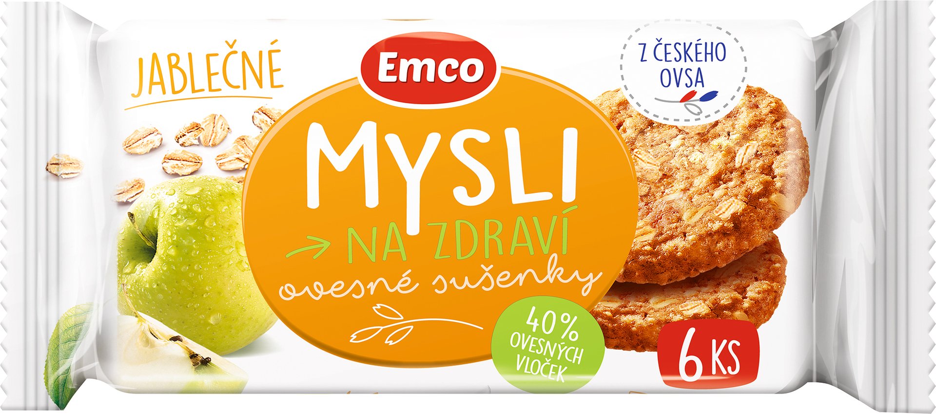 Emco Mysli Ovsené sušienky jablčné 60g