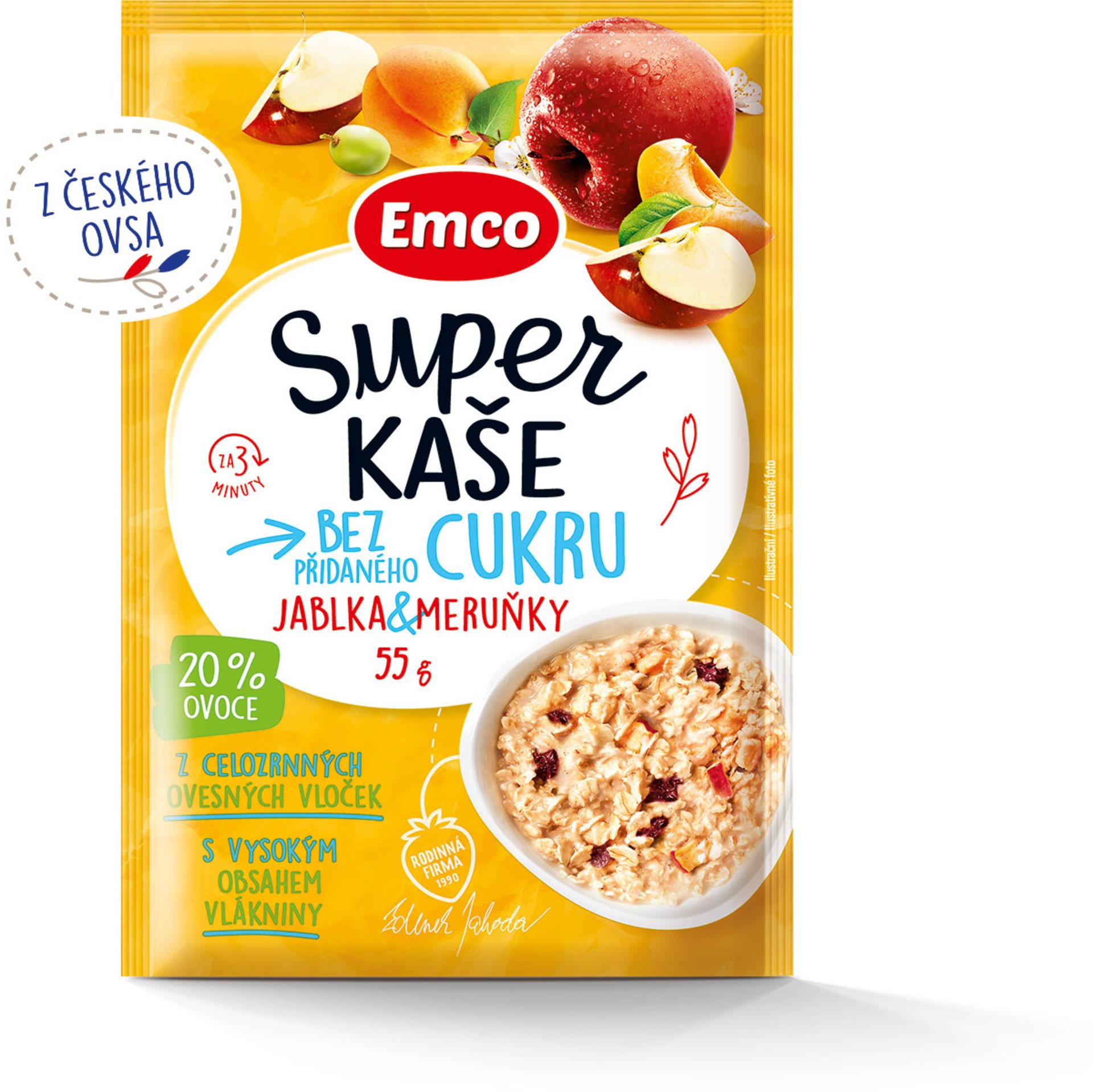 Emco Super kaša jablká a marhule 55 g