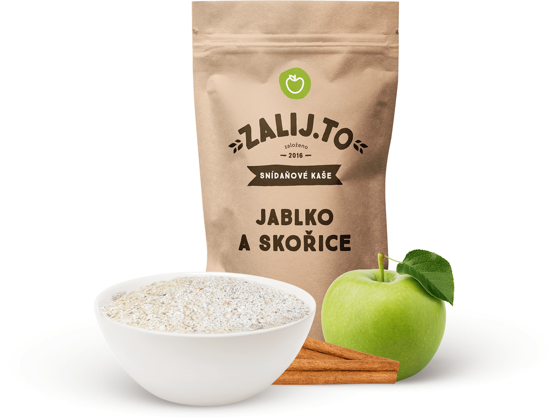 Zalej.To Ovsená kaša jablko a škorica 500 g