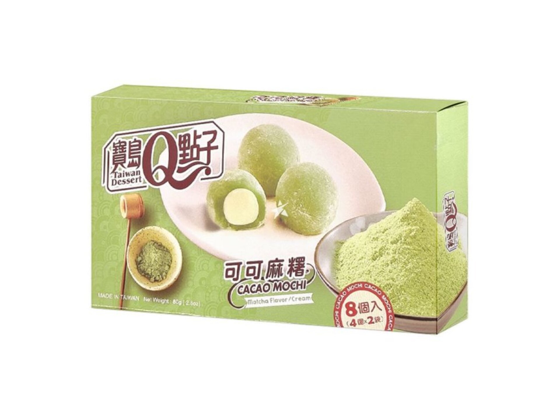 Q Mochi Ryžové koláčiky matcha 80 g