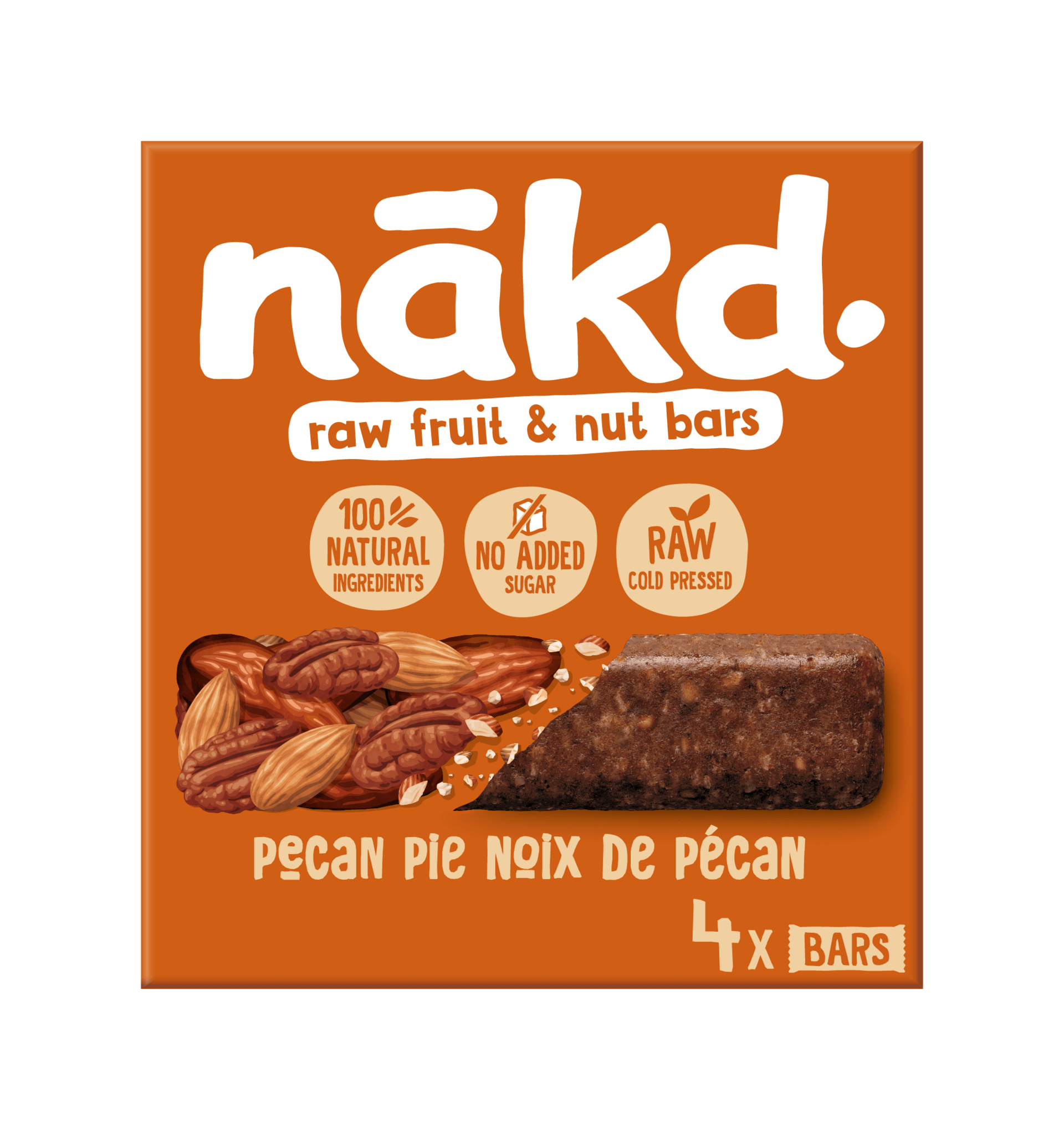 NAKD Pecan Pie - Ovocno-orieškové RAW tyčinky s pekanovými orieškami 35g x 4