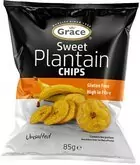 Grace Bezlepkové chipsy zo zelených banánov plantain sladké 85 g