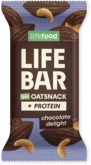 Lifefood Lifebar Oat snack proteín čokoládový BIO 40 g