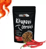 WormUP Chrumkavé červíky s chilli 80 g