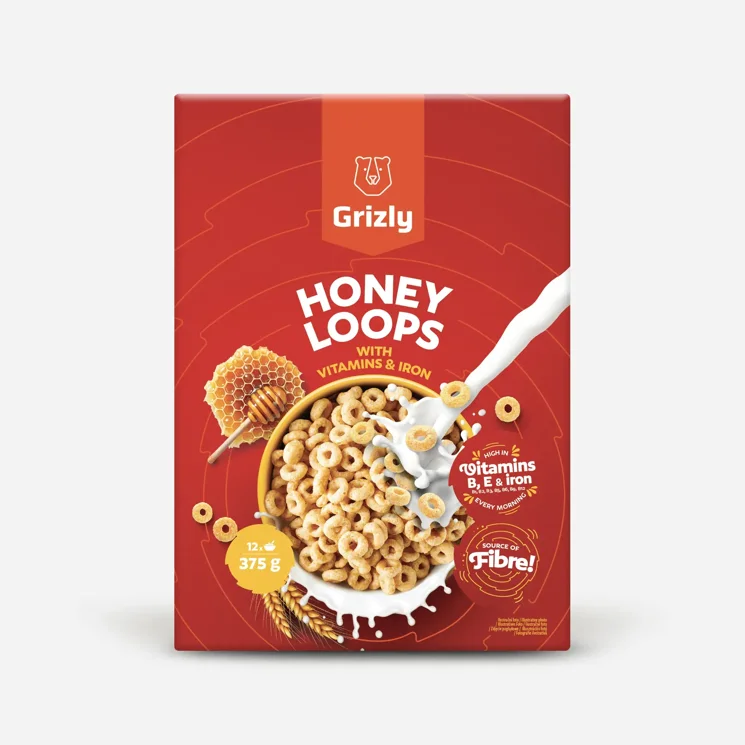 Honey Loops obohatené vitamínmi a železom