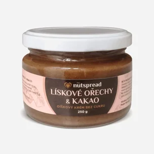 lieskovoorieškové maslo s kakaom